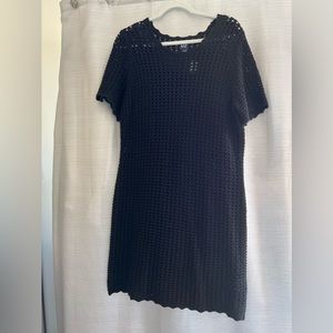 GAP Crochet Black Dress (with slip) NWT